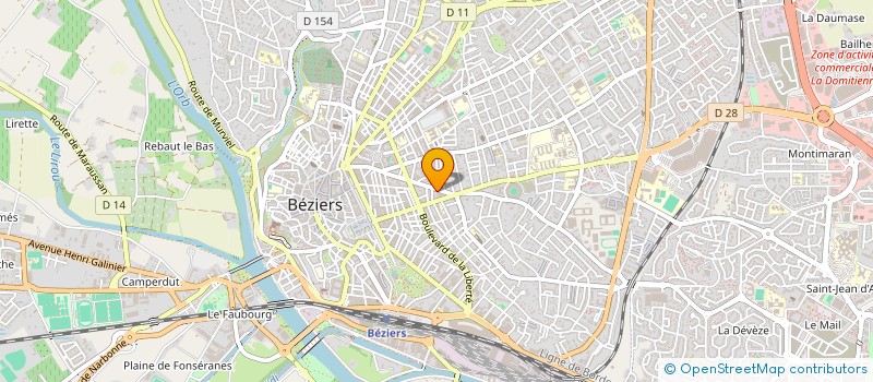 localisation de l'entreprise MONSIEUR ADBELAAZIZ DOUICH à BEZIERS