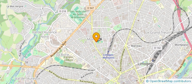 localisation de l'entreprise MONSIEUR ADDA BELARBI-BABOUA à LIMOGES