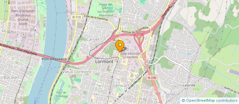 localisation de l'entreprise MONSIEUR ADEEBH ABDOU HAMZA  LORMONT