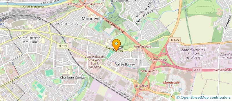 localisation de l'entreprise MONSIEUR ADEL ABURUKBA  MONDEVILLE