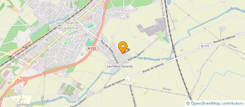 localisation de l'entreprise MONSIEUR ADEL AICHOUR à SAINT-MARCEL-LES-VALENCE