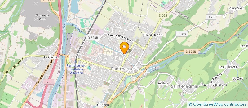 localisation de l'entreprise MONSIEUR ADEL AJMI  PONTCHARRA