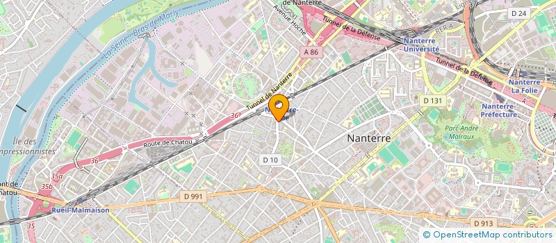 localisation de l'entreprise MONSIEUR ADEL AMEUR  NANTERRE