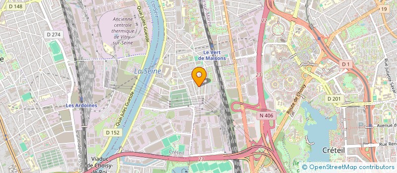 localisation de l'entreprise MONSIEUR ADEL BADIR BENKERALIFA  ALFORTVILLE