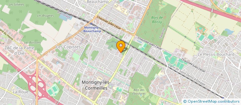 localisation de l'entreprise MONSIEUR ADEL BEN YOUNES  MONTIGNY-LES-CORMEILLES