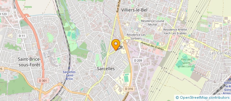 localisation de l'entreprise MONSIEUR ADEL BENBOUDJEMA à SARCELLES