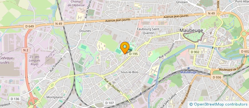 localisation de l'entreprise MONSIEUR ADEL BENOUALI  MAUBEUGE