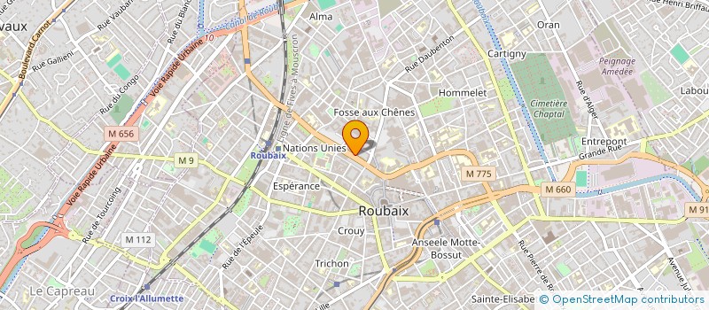 localisation de l'entreprise MONSIEUR ADEL BENOUMEUR  ROUBAIX