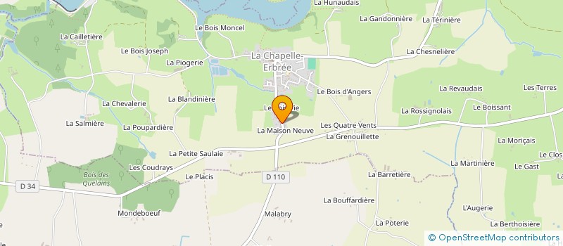 localisation de l'entreprise MONSIEUR ADEL BOUCHAHDA  LA CHAPELLE-ERBREE