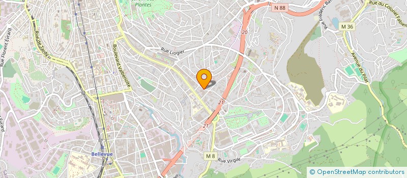 localisation de l'entreprise MONSIEUR ADEL DAHAMNA  SAINT-ETIENNE