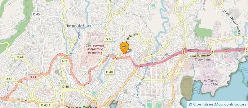 localisation de l'entreprise MONSIEUR ADEL EXINVIL  FORT DE FRANCE