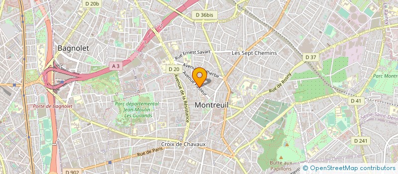 localisation de l'entreprise MONSIEUR ADEL FETOUHI à MONTREUIL