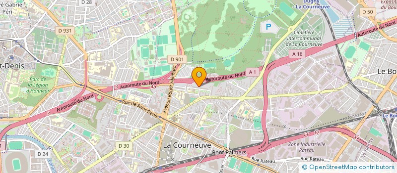 localisation de l'entreprise MONSIEUR ADEL HADEF à LA COURNEUVE