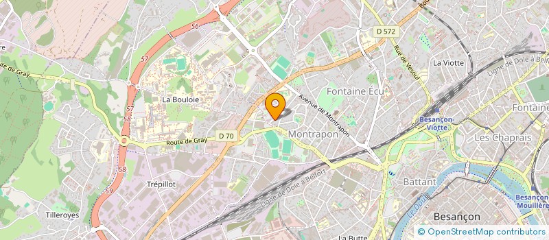 localisation de l'entreprise MONSIEUR ADEL HAKKAR  BESANCON