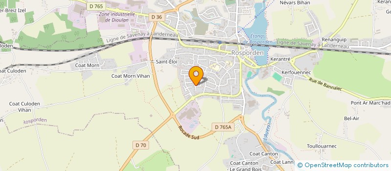 localisation de l'entreprise MONSIEUR ADEL HAMDANI  ROSPORDEN