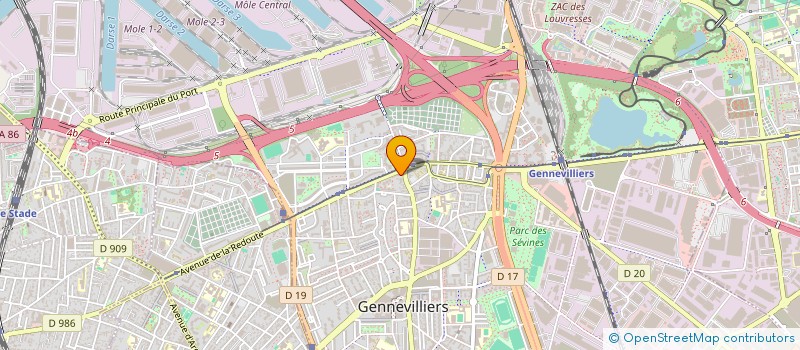 localisation de l'entreprise MONSIEUR ADEL JOUHAR à GENNEVILLIERS