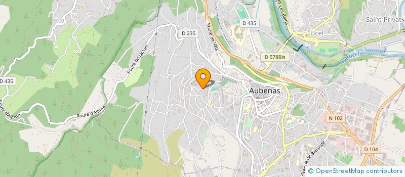 localisation de l'entreprise MONSIEUR ADEL KACHOUT à AUBENAS