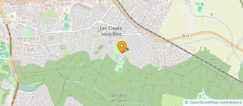 localisation de l'entreprise MONSIEUR ADEL LABIB  LES CLAYES-SOUS-BOIS