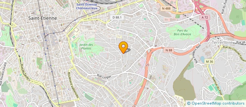 localisation de l'entreprise MONSIEUR ADEL MEKHALFIA  SAINT-ETIENNE