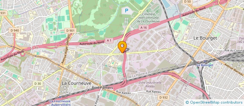 localisation de l'entreprise MONSIEUR ADEL MOULAT à LA COURNEUVE