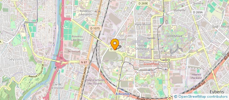 localisation de l'entreprise MONSIEUR ADEL OULD OUELHADJ  GRENOBLE