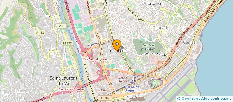 localisation de l'entreprise MONSIEUR ADEL RAOUAFI  NICE