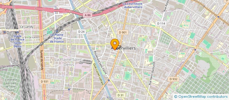 localisation de l'entreprise MONSIEUR ADEL SAIGA  AUBERVILLIERS