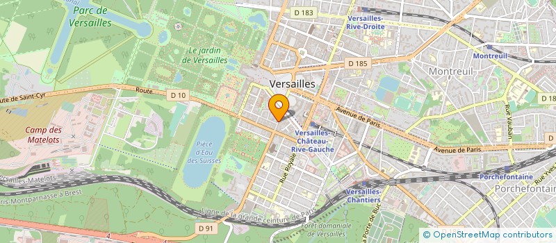 localisation de l'entreprise MONSIEUR ADEL SANAA à VERSAILLES
