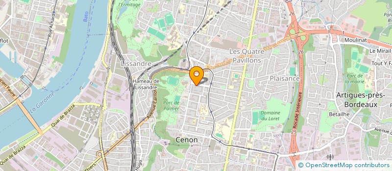 localisation de l'entreprise MONSIEUR ADEL SASSI  CENON