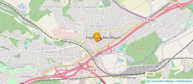 localisation de l'entreprise MONSIEUR ADEL ZEBIRI  FREYMING-MERLEBACH