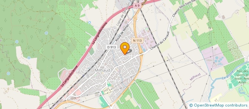 localisation de l'entreprise MONSIEUR ADEL ZEROUAL  MILHAUD