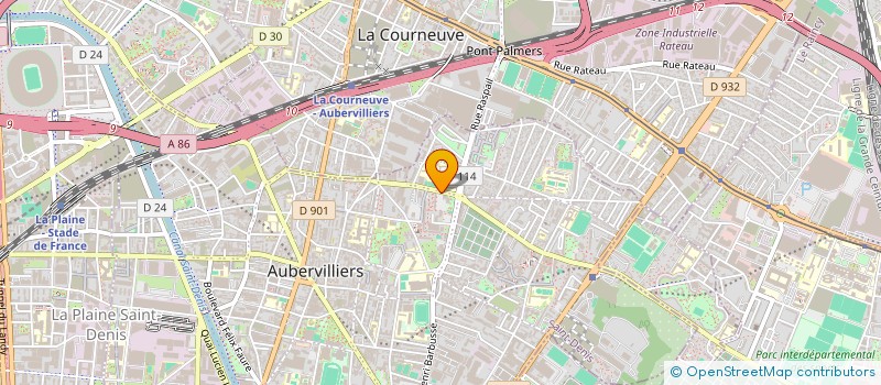 localisation de l'entreprise MONSIEUR ADEL ZOBLI  AUBERVILLIERS