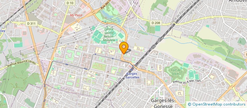 localisation de l'entreprise MONSIEUR ADEL ZORGUI  SARCELLES