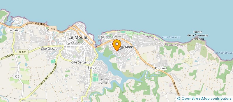 localisation de l'entreprise MONSIEUR ADELAINE MARIGNAN à LE MOULE