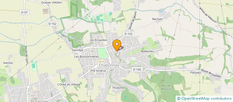 localisation de l'entreprise MONSIEUR ADELIN BERTHELOT  CHAPONNAY