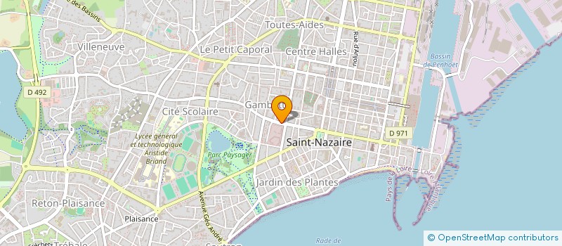 localisation de l'entreprise MONSIEUR ADELIN BOURIGAULT  SAINT-NAZAIRE