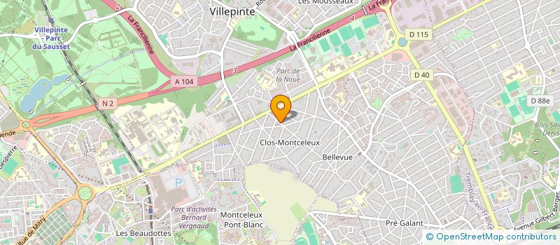 localisation de l'entreprise MONSIEUR ADELIN CIOCAN à VILLEPINTE