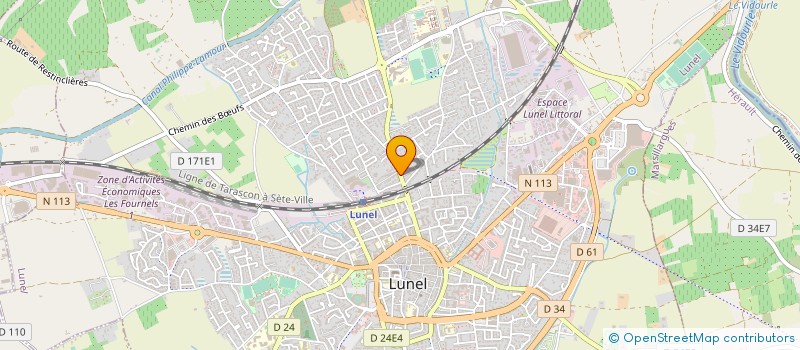 localisation de l'entreprise MONSIEUR ADELIN DUGARET à LUNEL