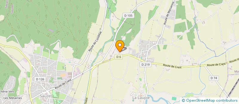 localisation de l'entreprise MONSIEUR ADELIN MARCHAUD  LA LAUPIE