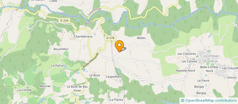 localisation de l'entreprise MONSIEUR ADELIN SAMSON  COLOMBIER-LE-VIEUX