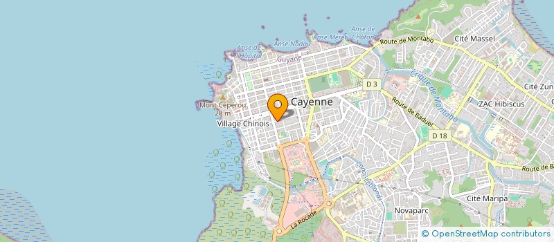 localisation de l'entreprise MONSIEUR ADELINO CO  CAYENNE