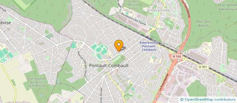 localisation de l'entreprise MONSIEUR ADELINO DA SILVA FERNANDES à PONTAULT-COMBAULT