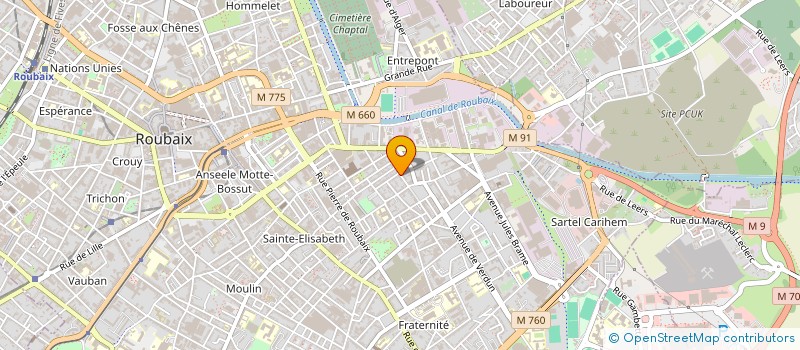 localisation de l'entreprise MONSIEUR ADELINO DE ARAUJO  ROUBAIX