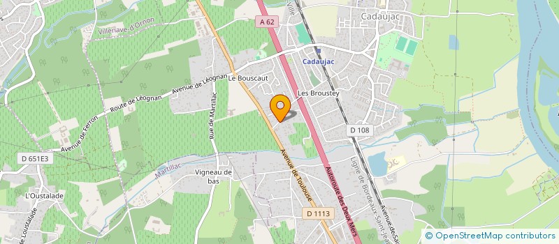 localisation de l'entreprise MONSIEUR ADELINO TEIXEIRA DA COSTA  CADAUJAC