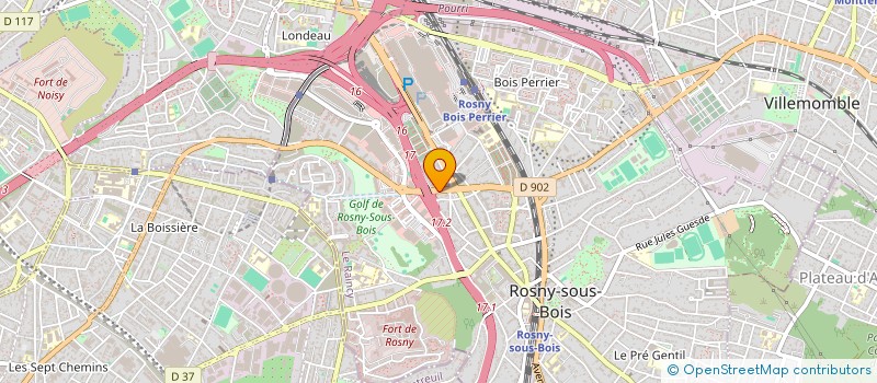 localisation de l'entreprise MONSIEUR ADELSON DA SILVA à ROSNY-SOUS-BOIS