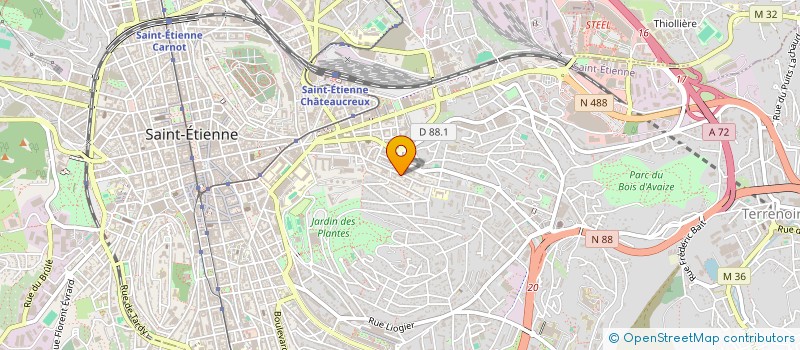 localisation de l'entreprise MONSIEUR ADEM AOUCHICHE  SAINT-ETIENNE