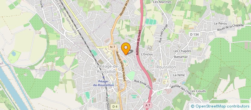 localisation de l'entreprise MONSIEUR ADEM BAHCECI  LE PEAGE-DE-ROUSSILLON