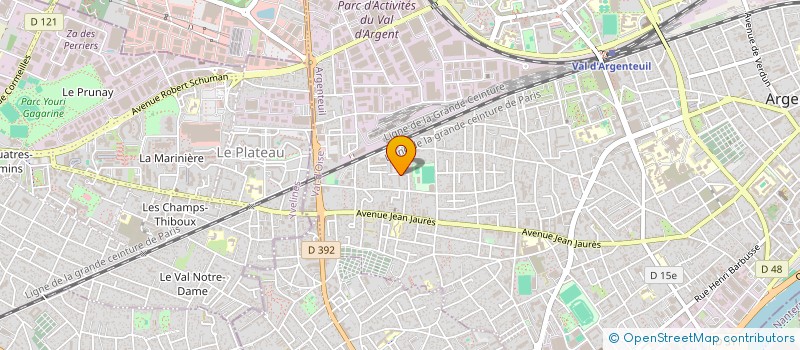 localisation de l'entreprise MONSIEUR ADEM BEJAOUI  ARGENTEUIL