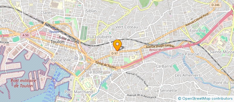 localisation de l'entreprise MONSIEUR ADEM GRANI  TOULON