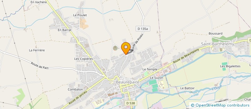 localisation de l'entreprise MONSIEUR ADEM HAMURCU à BEAUREPAIRE